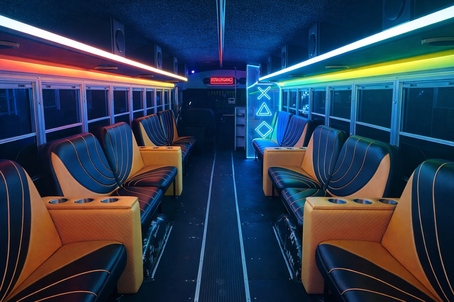 Schoolbus Innenansicht