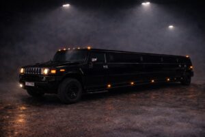 Schwarze Hummer Stretchlimousine NRW