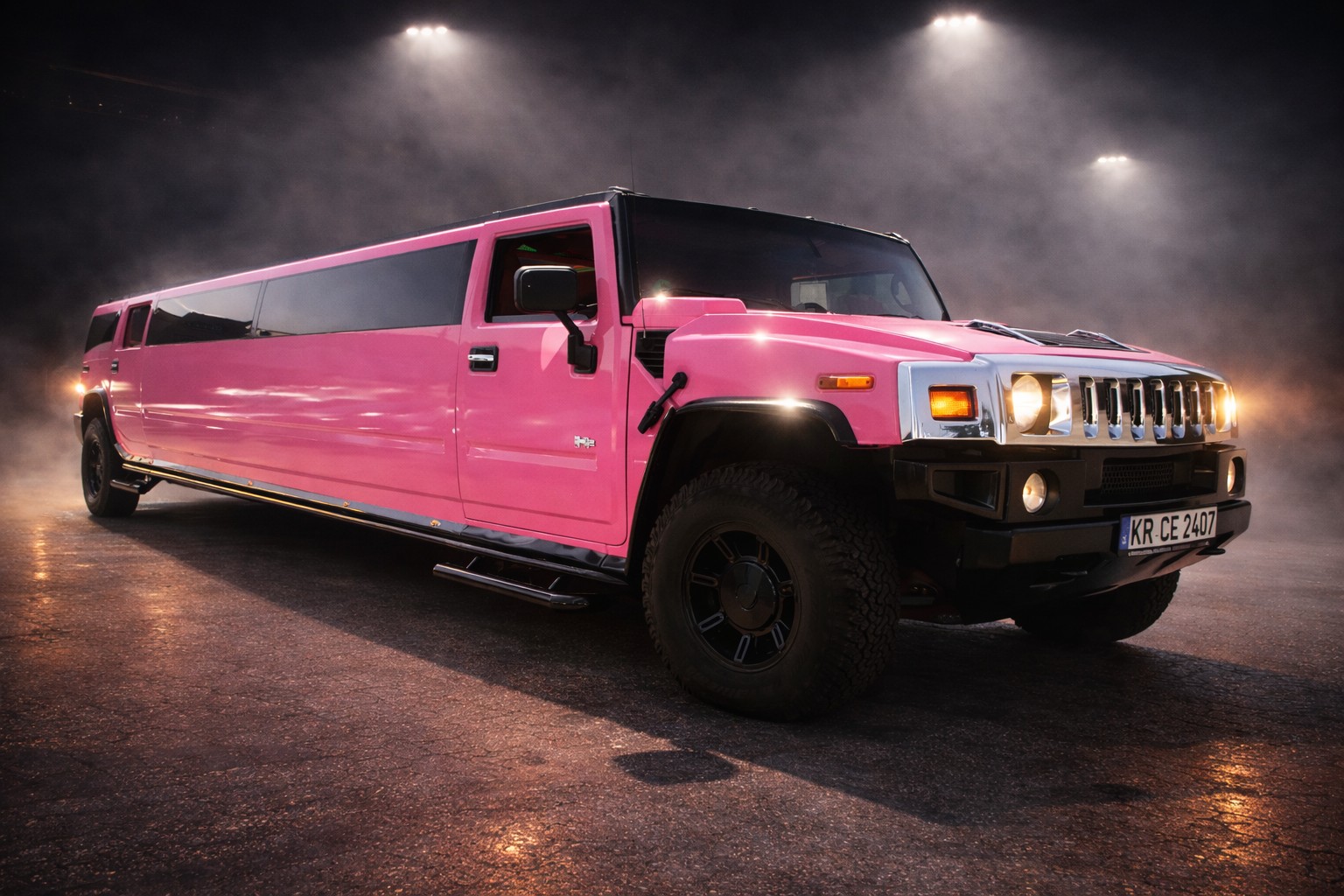 Pinke Hummer Stretchlimousine