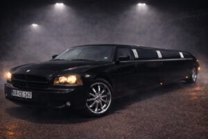 Schwarze Stretchlimousine NRW